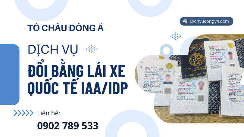 Dịch vụ làm giấy phép lái xe quốc tế IAA/IDP tại Hải Phòng giá rẻ