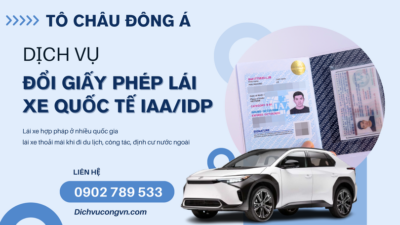 Dịch vụ làm giấy phép lái xe quốc tế IAA/IDP tại Hải Phòng giá rẻ