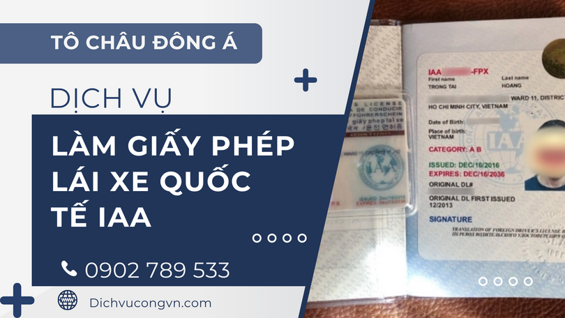 Dịch vụ làm giấy phép lái xe quốc tế IAA/IDP tại Hải Phòng giá rẻ