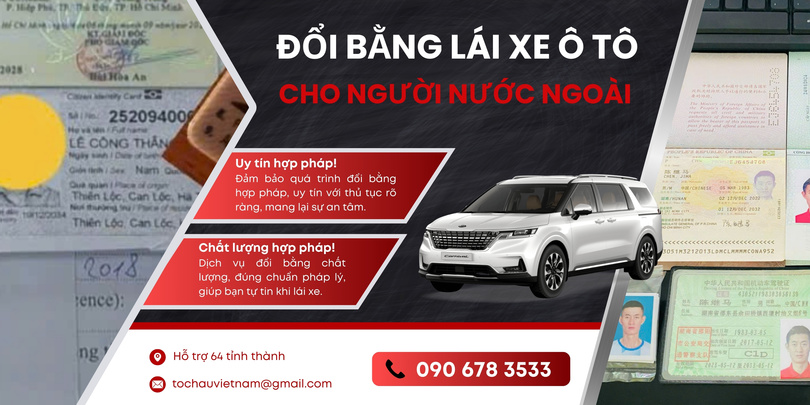 Đổi bằng lái xe ô tô cho người nước ngoài tại Bắc Ninh