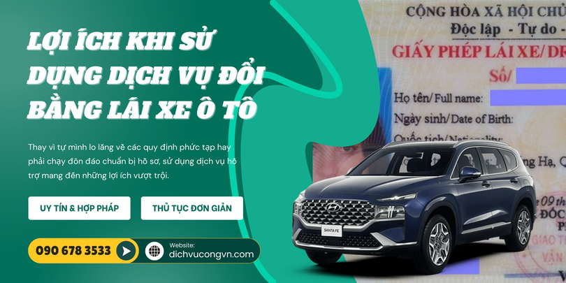 Lợi ích khi sử dụng dịch vụ đổi bằng lái xe ô tô tại Hà Nội