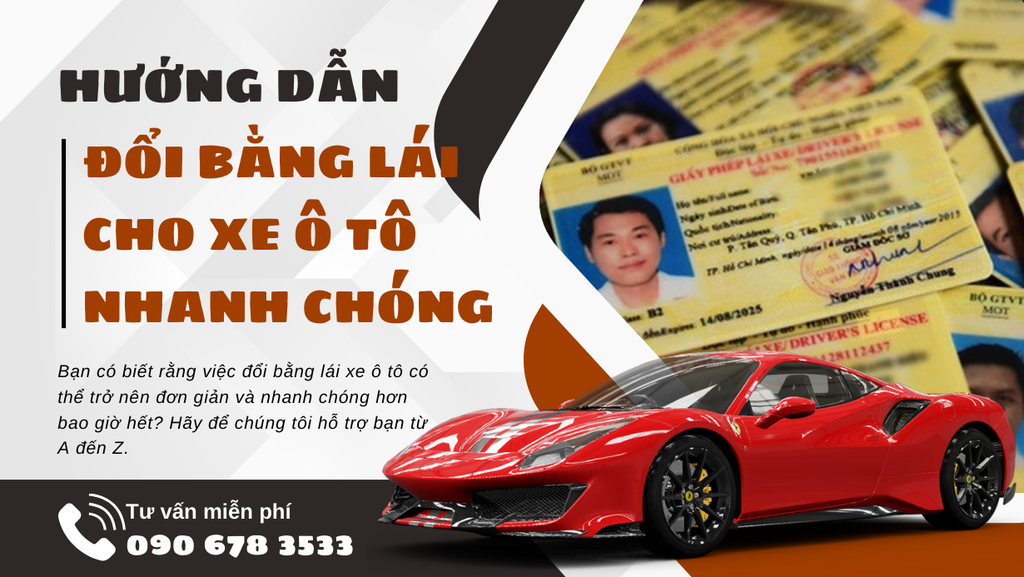 Hướng dẫn đổi bằng lái xe ô tô tại Bình Dương