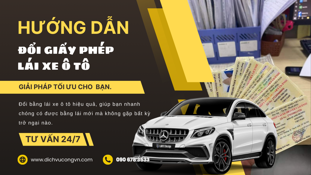 Quy Trình Đổi Bằng Lái Xe Ô Tô Tại Bình Dương Nhanh