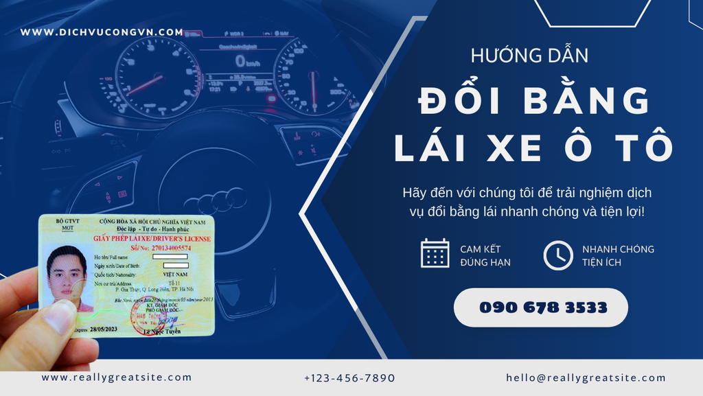 Hướng dẫn đổi bằng lái xe ô tô tại Hồ Chí Minh