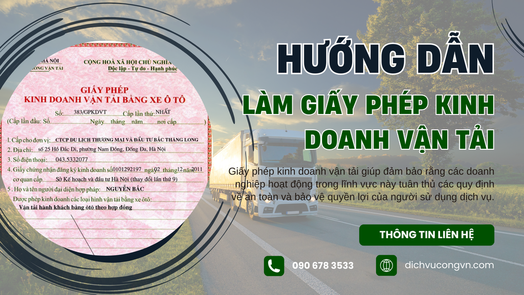 Làm thế nào để xin giấy phép kinh doanh vận tải tại Bình Dương