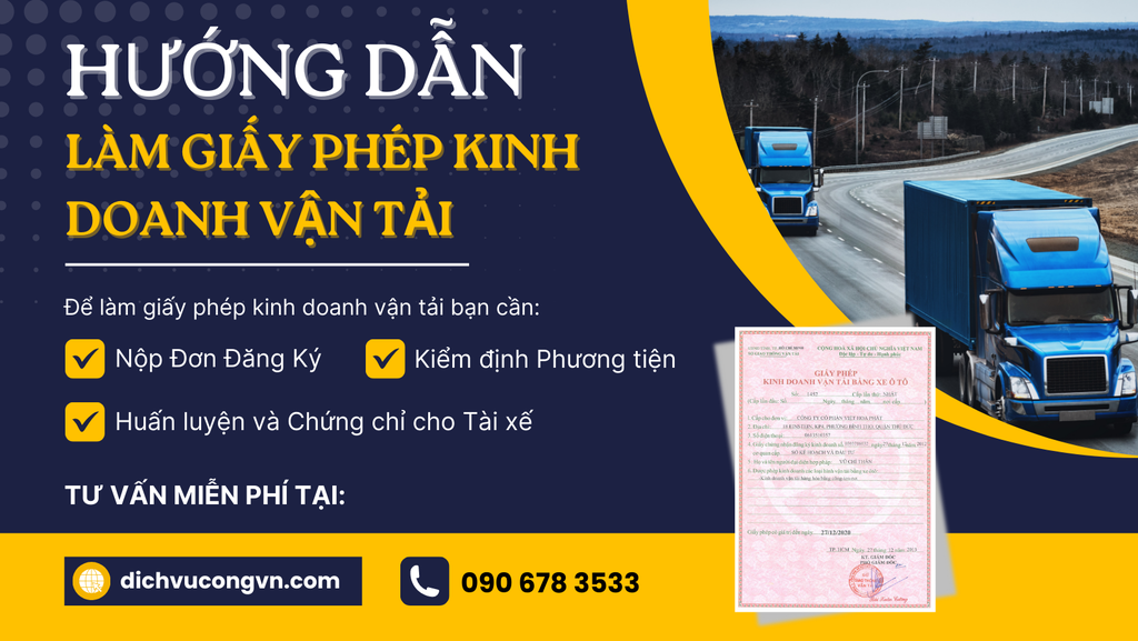 Hướng dẫn chi tiết quy trình làm giấy phép kinh doanh vận tải tại Hà Nội