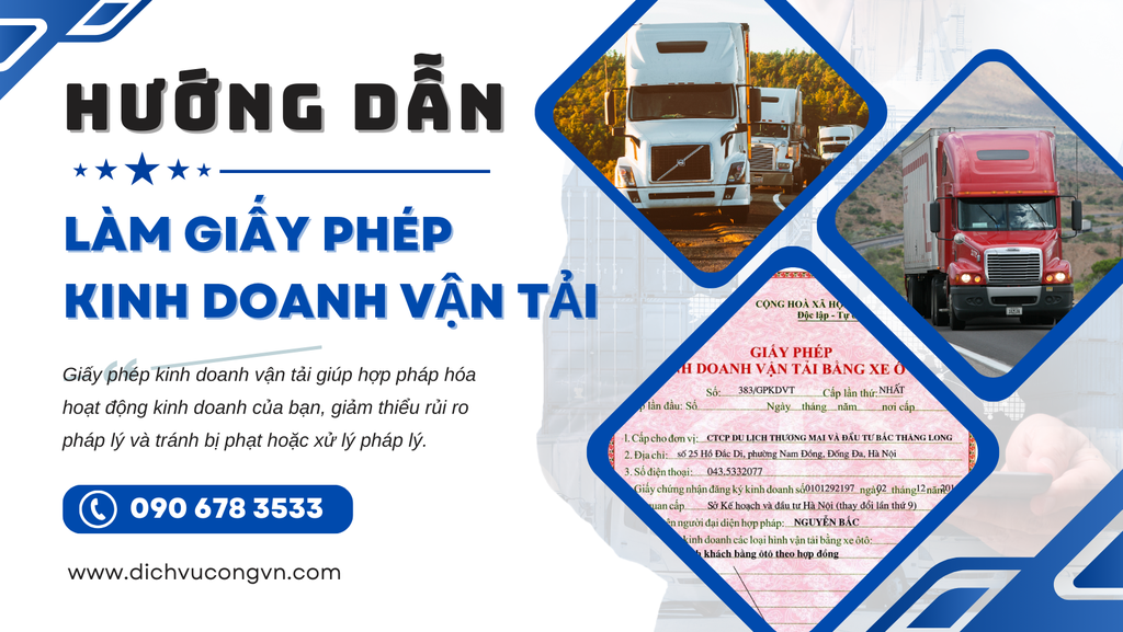 Hướng dẫn xin cấp giấy phép kinh doanh vận tải tại Hồ Chí Minh