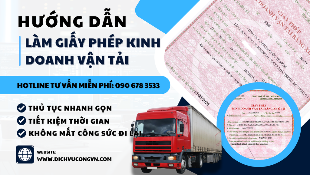 Quy trình xin giấy phép kinh doanh vận tải tại thành phố Hồ Chí Minh