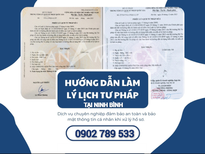 Lý lịch Tư pháp tại Ninh Bình 