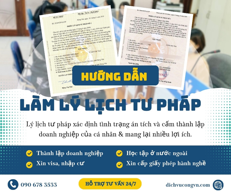 Những Lưu Ý Khi Làm Lý Lịch Tư Pháp Tại HCM