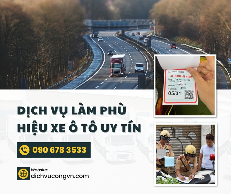 Làm phù hiệu xe ô tô tại Bình Dương uy tín