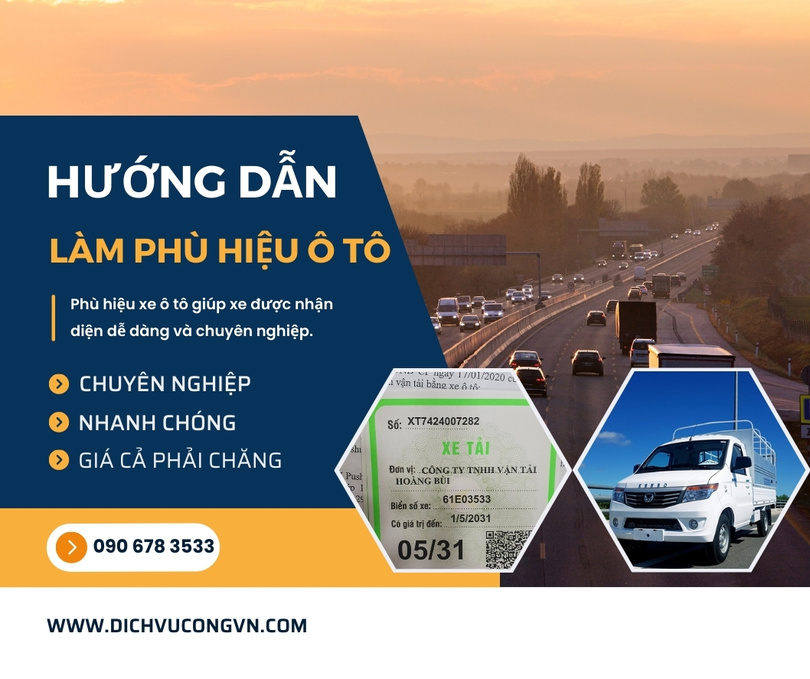 Hướng dãn làm phù hiệu xe ô tô tại Đồng Nai