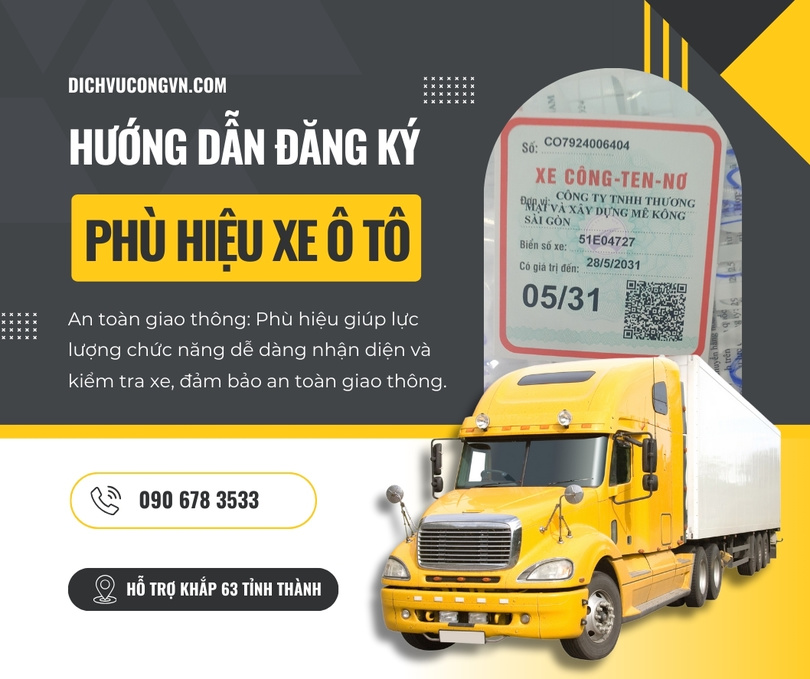 Làm phù hiệu xe ô tô tại Đồng Nai