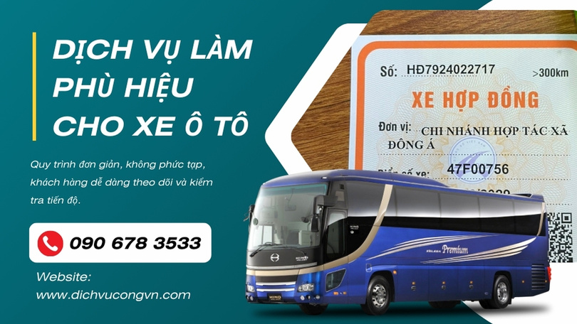 Làm phù hiệu xe ô tô tại Hải Phòng