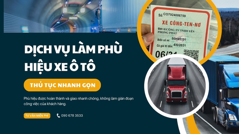 Dịch vụ làm phù hiệu xe ô tô tại Hải Phòng