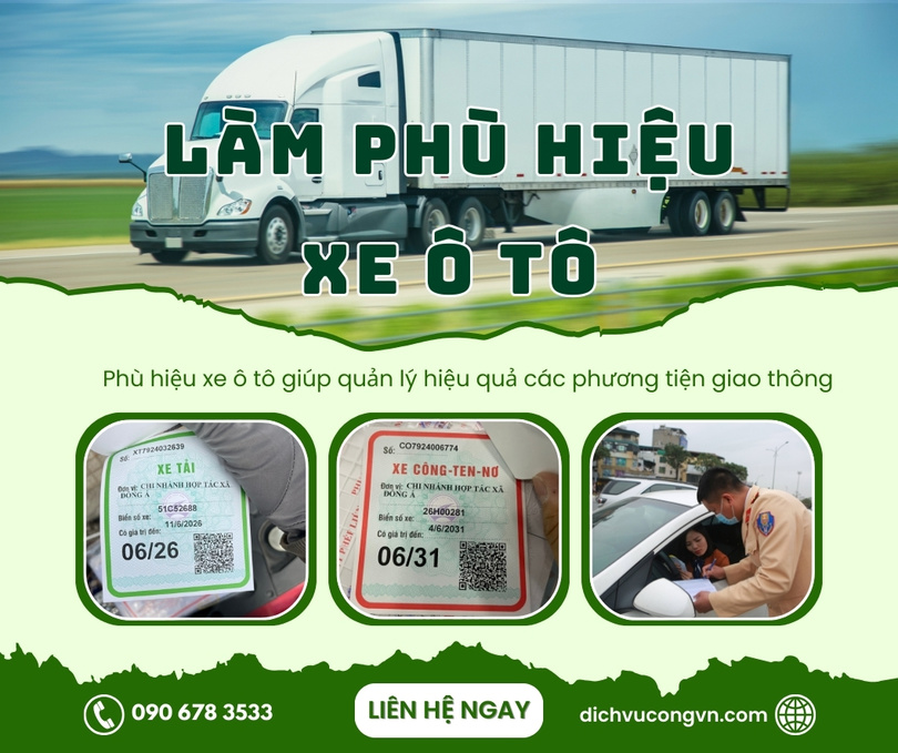 Làm phù hiệu xe ô tô tại Hồ Chí Minh