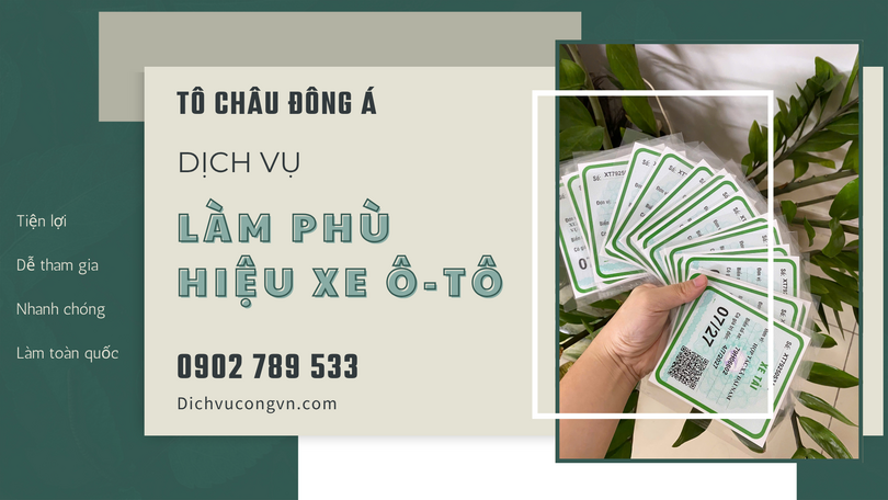 làm phù hiệu xe ô tô tại Quảng Ninh giá rẻ