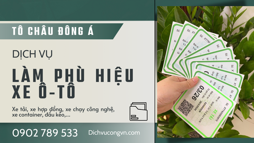 làm phù hiệu xe ô tô tại Quảng Ninh giá rẻ