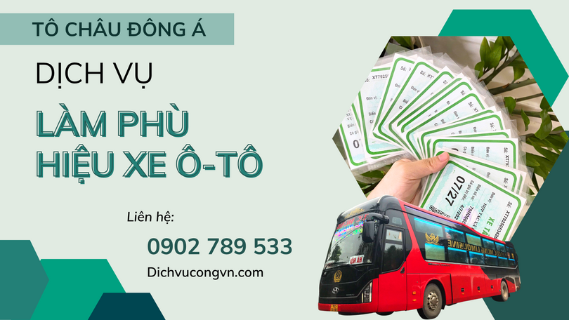 làm phù hiệu xe ô tô tại Quảng Ninh giá rẻ