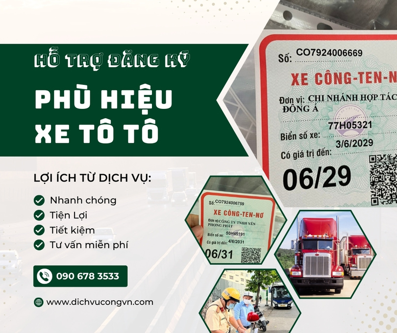 Thủ tục làm phù hiệu xe ô tô tại Vũng Tàu