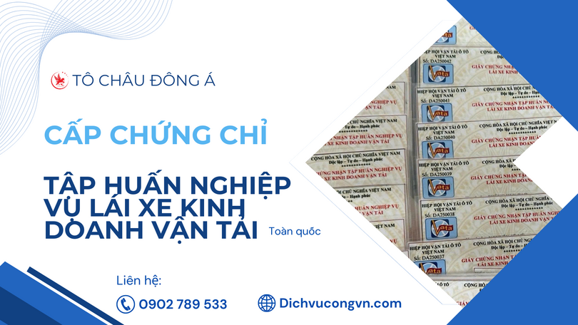 Làm thẻ tập huấn nghiệp vụ lái xe tại Đà Nẵng