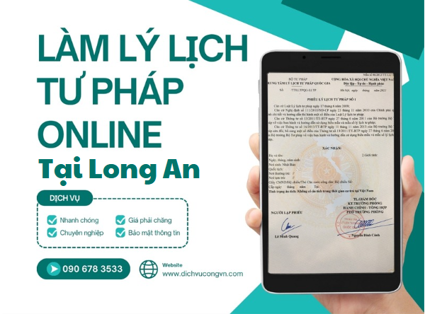 dịch vụ làm lý lịch tư pháp tại Long An