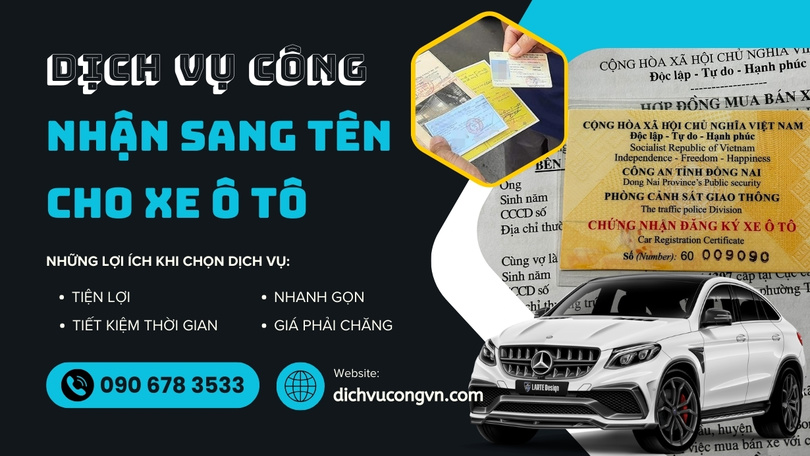 Sang tên xe ô tô tại Vũng Tàu