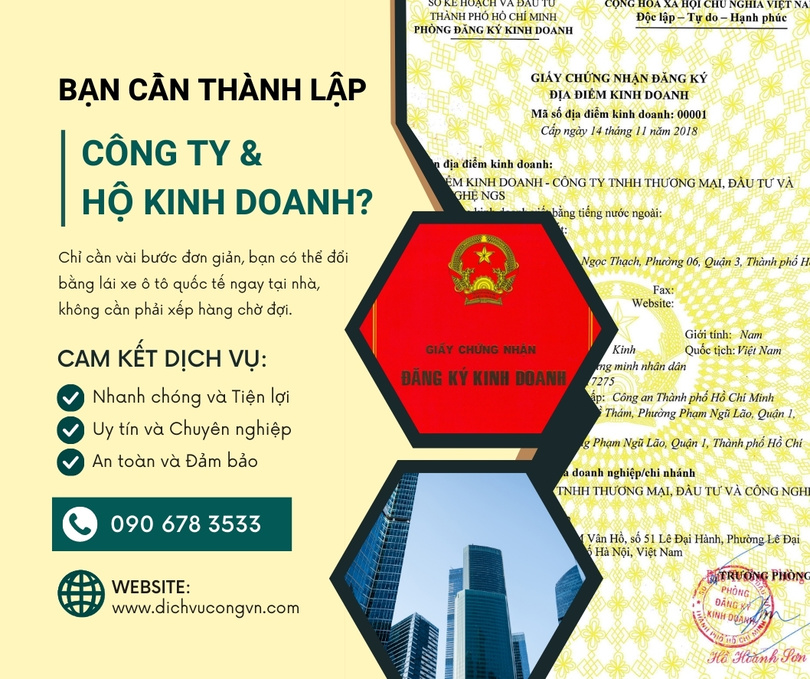 Quy trình thành lập công ty tại Vĩnh Phúc